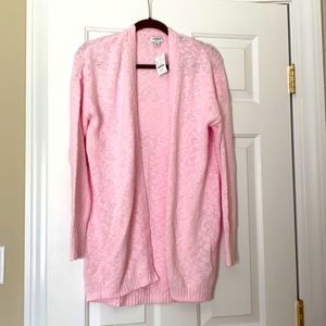 NWT Jcrew pink long sweater